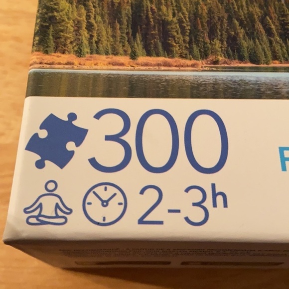 Calm Mindful 300 Piece Puzzle of Jasper Lake Scenery Set NWT. - Picture 5 of 8